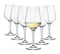 Bormioli Rocco - Electra Glasses Transparent Wine Goblet for Every Occasion, Set of 6 Tasting Goblets