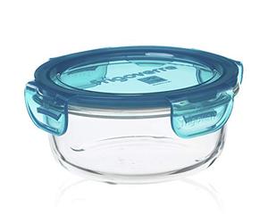 Bormioli Rocco Evolution Frigoverre Container with Cap, 14 x 14 x 7 cm, Transparent