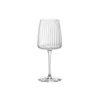 Bormioli Rocco Exclusiva 12.5 oz. Chardonnay White Wine Glasses Made with Brilliant Star Glass with Secure Edge Technology and XLT Treatment for Durability, Made in Italy, Set of 6