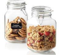 Bormioli Rocco Fido Glass Canning Jar Italian 67¾ oz - 2 Liter (2 Pack)