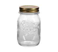 Bormioli Rocco - Glass Storage Jars, Set of 12 Food Preserve Jars, Airtight Screw Lids from Quattro Stagioni Preserving Jars, Perfect for Antipasti and Jams, 500ml x 12 Jars