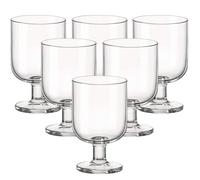 Bormioli Rocco Hosteria Pack of 6 Small Glasses, Glass, Transparent, cl 16.5