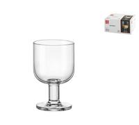6x Stem Glasses Glass Clear Hosteria Medium Cl20