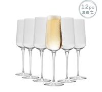 Bormioli Rocco Inalto Uno Champagne Flutes - 285ml - Pack of 12 in Clear Bormioli Rocco Clear