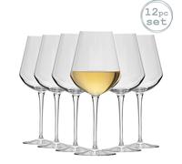 Bormioli Rocco Inalto Uno White Wine Glasses - 380ml - Pack of 12 in Clear Bormioli Rocco Clear