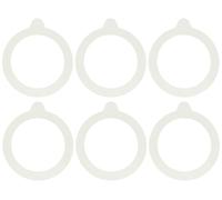 Bormioli Rocco Jar Replacement Gaskets (Set of 6): 3.5’’ Diameter Fido Jar Compatible, Food Grade Rubber, Leakproof Sealing Rings for Standard Sized Mouth Canning and Storage Containers