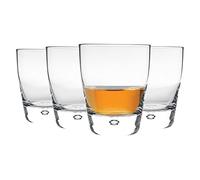 Bormioli Rocco Luna Whisky Glasses - Classic Whiskey Water Cocktail Tumblers - 260ml - Clear - Pack of 8