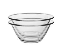 Bormioli Rocco Mr Chef Glass Nesting Mixing Bowls 1.5 Litres Pack of 6 in Clear Bormioli Rocco Clear