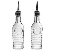 Bormioli Rocco Officina 1825 Olive Oil Bottles with Pourers 268ml Clear Pack of 2 Bormioli Rocco Clear
