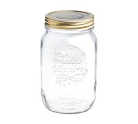 Bormioli Rocco Quattro Stagioni Glass Storage Jars Canister 1.5L Clear