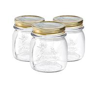 Bormioli Rocco Quattro Stagioni Glass Storage Jars - 250Ml - Pack Of 3, Clear