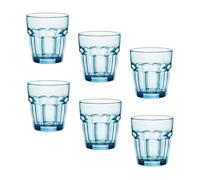 Bormioli Rocco Rock Bar Lounge Glass Set of 6 blue,27 cl