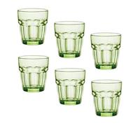 Bormioli Rocco Rock Bar Lounge Rocks Glasses, Mint, Set of 6