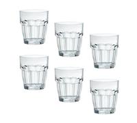 Bormioli Rocco Rock Bar Rocks Stacking Glasses, Set of 6