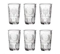 Bormioli Rocco - Romantic - Set of 6 Glasses - 34cl - Clear Glass - 8 x 8 x 12.5cm/3 x 3 x 5 inches