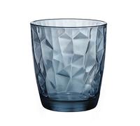 Diamond Water Glasses Ocean Blue 10.5oz / 300ml (Pack of 6)