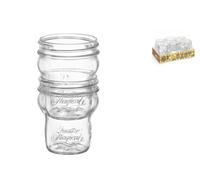 Bormioli Rocco Set Of 6 Jars 4 Seasons Ergon In Glass Cl. 27.5