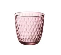 Bormioli Rocco Slot Glasses Set, Pink, 6 Units