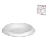 Bormioli Rocco Tableware Set 12pcs Opal White Moon (6plates/6bowls) Glass