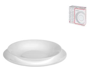 Bormioli Rocco Tableware Set 12pcs Opal White Moon (6plates/6bowls) Glass