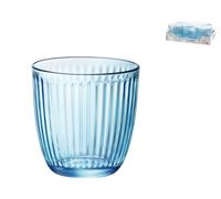 Bormioli Rocco Water Glass Cup Blue 6 Pack 29 ml