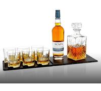Bormioli Rocco 7 Pc Dedalo Whisky Decanter & Whiskey Tumblers Glasses Gift Set