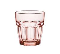 Bormioli Rocco Pack 6 Glasses Rockbar In Glass Cl 27, Pink