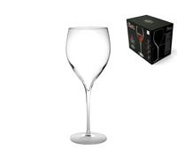 Bormioli Set Of 6 Magnifico Glass Goblets Wide