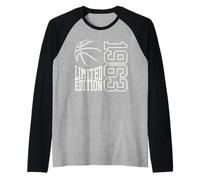 Born 1963 Birthday Limited Legendary Since 1963 Basketball Raglan Baseball Tee