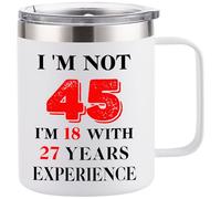 Born 1981 45th Birthday Gifts Stainless Steel Mug for Women Men Her Him