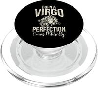 Born a Virgo Perfection comes naturally Virgo PopSockets PopGrip for MagSafe