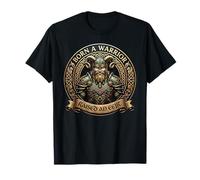 Born a Warrior, Raised an Eejit - Viking Knotwork Design T-Shirt
