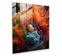 Born Abstract Photography Glass Printing - Born, Born Abstract Photography Glass Printing, Excitement Home Decoration, 50cm x 50cm