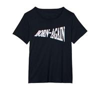 Born-Again | for Christian T-Shirt, Women's Plus, Black, 4X