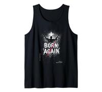 Born Again new in Christ Christian in Faith Grunge Tank Top
