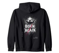 Born again new in christ christian in faith grunge Zip Hoodie