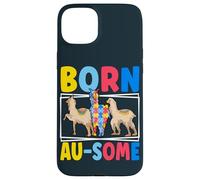 Born Au-Some Llama Alpaca Autism Awareness Month Case for iPhone 15 Plus