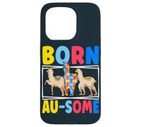Born Au-Some Llama Alpaca Autism Awareness Month Case for iPhone 15 Pro