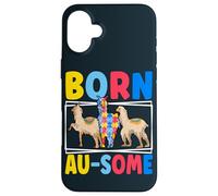 Born Au-Some Llama Alpaca Autism Awareness Month Case for iPhone 16 Plus