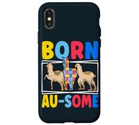 Born Au-Some Llama Alpaca Autism Awareness Month Case for iPhone X/XS
