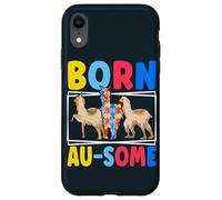 Born Au-Some Llama Alpaca Autism Awareness Month Case for iPhone XR