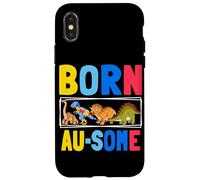 Born Au-Some T-Rex Dino Dinosaurs Autism Awareness Month Case for iPhone X/XS