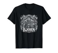 Born Bear Heart of The North Viking Pride Value Graphic T-Shirt, Men, Black, S