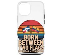 Born Between Two Flags Dominican Ecuadorian Case for iPhone 12/12 Pro
