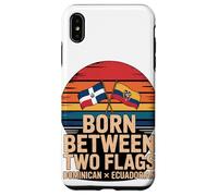 Born Between Two Flags Dominican Ecuadorian Case for iPhone XS Max