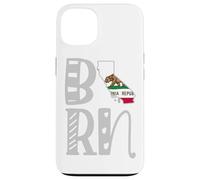 Born California in Art Block Letters Case for iPhone 13