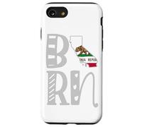 Born California in Art Block Letters Case for iPhone SE (2020) / 7 / 8