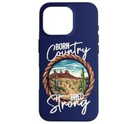 Born Country Bred Strong Country Life Western Roots Cowboy Case for iPhone 16 Pro
