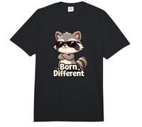 Born Different Kids Raccoon Chibi Comfort Colors Adult Heavyweight T-Shirt