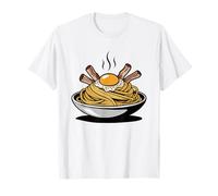 Born Eat Carbonara Roman Pasta Vintage Retro Badge Lover T-Shirt